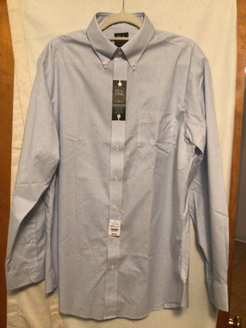 Jos .A. Bank button down Traveller button down slim fit shirts x2 Sz16 1/2 NWT